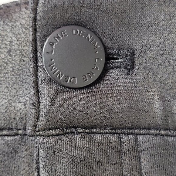 Lane Bryant Coated Ankle Pants High Rise Black Slightly Textured New Size 24 - Picture 3 of 12